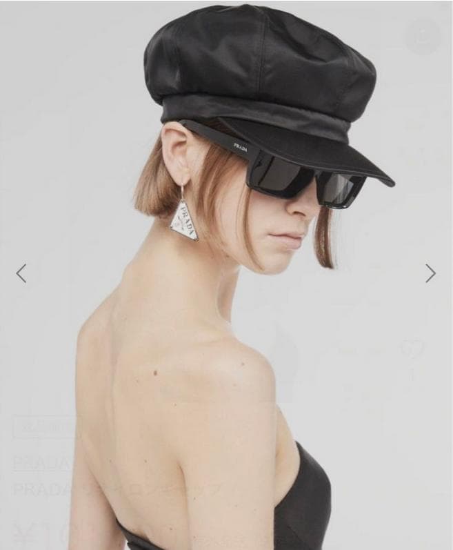 j　PRADA キャスケット　美品　M ブラック　現行モデル 楽天市場】【送料無料】 プラダ キャスケット ブラック NERO テスート