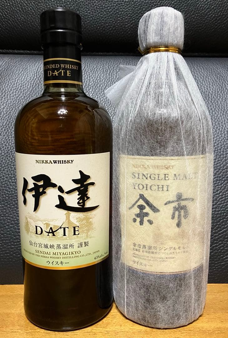 ニッカ　伊達　余市　未開封品　２本セット ニッカウヰスキー（NIKKA WHISKY） ニッカ ウイスキー飲み比べセット