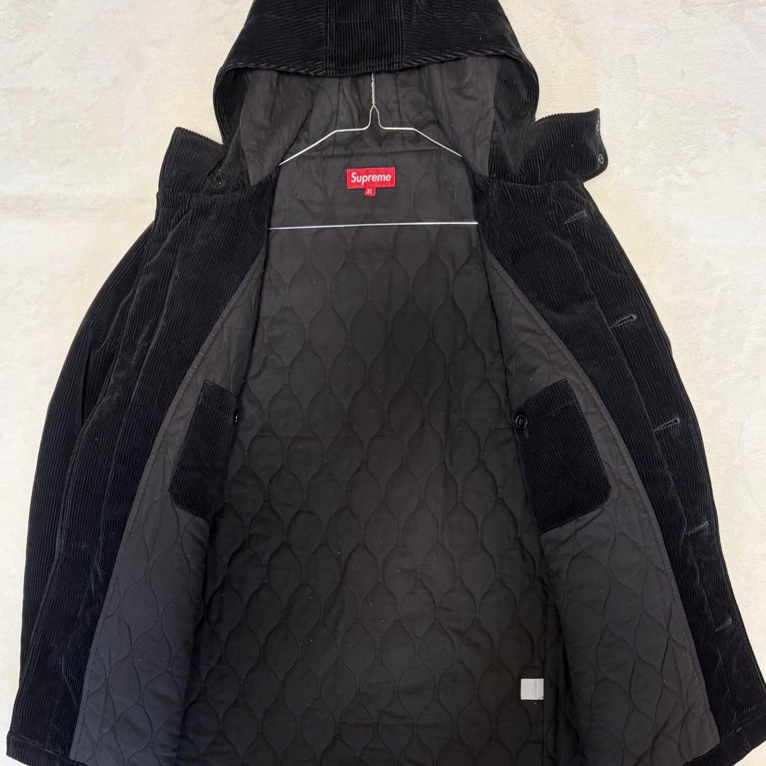 美品☆Supreme シュプリーム コーデュロイ ダッフルコート フード XL