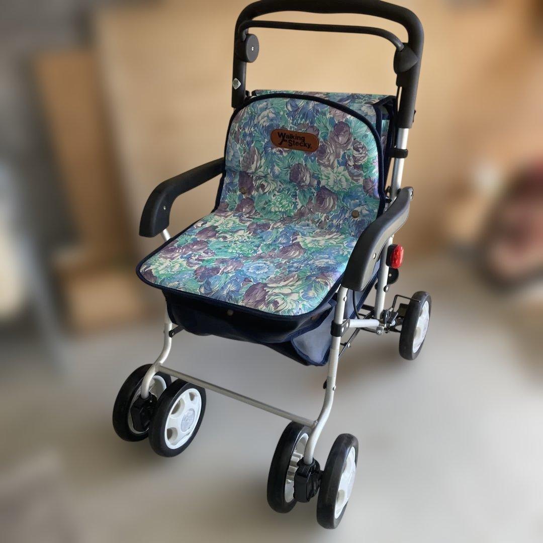 幸和製作所 Walking Stecky シルバーカー 花柄 折りたたみ式 - メルカリ