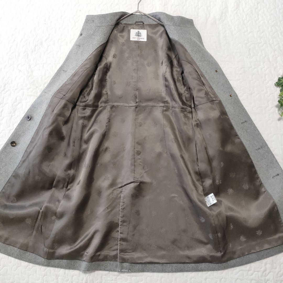 極美品✨オースチンリード カシミヤ100％ スタンドカラーコート グレー