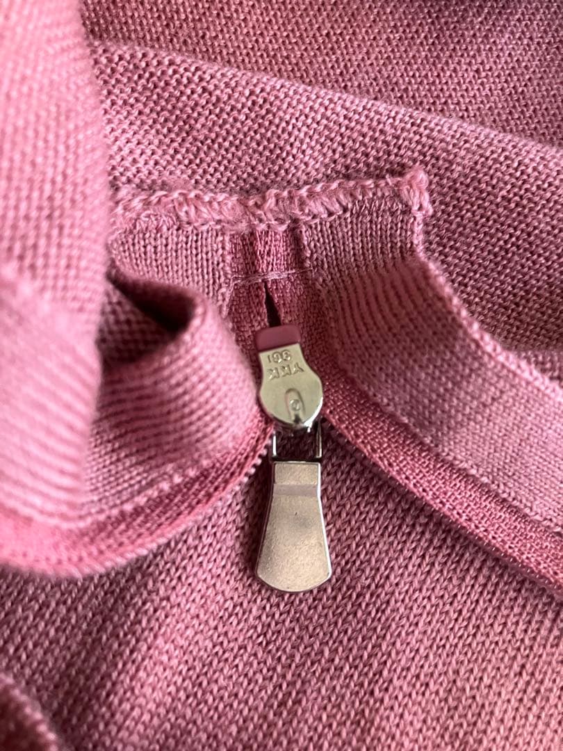 GRAN SASSO メリノウール 12G ハーフジップニット ピンク 52 - メルカリ