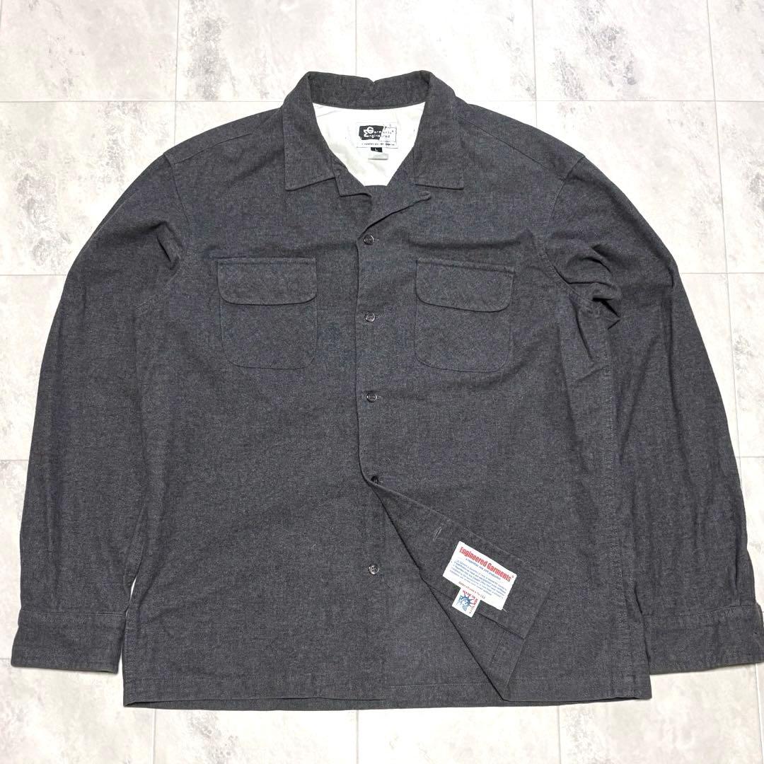 【USA製】エンジニアードガーメンツ オープンカラーシャツ コットンフランネル ENGINEERED GARMENTS (エンジニアードガーメンツ) Camp Shirt