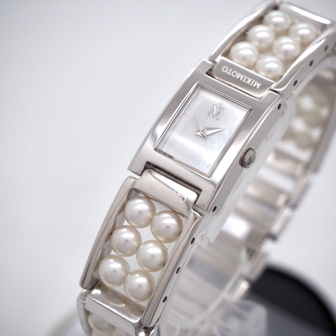 745 稼働【美品】MIKIMOTO 腕時計 パールブレスウォッチ 箱付き - メルカリ