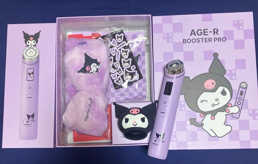 AGE-R BOOSTER PRO 美顔器　クロミ　サンリオ Qoo10] メディキューブ [ビューティーデバイス 1位] [光彩ト