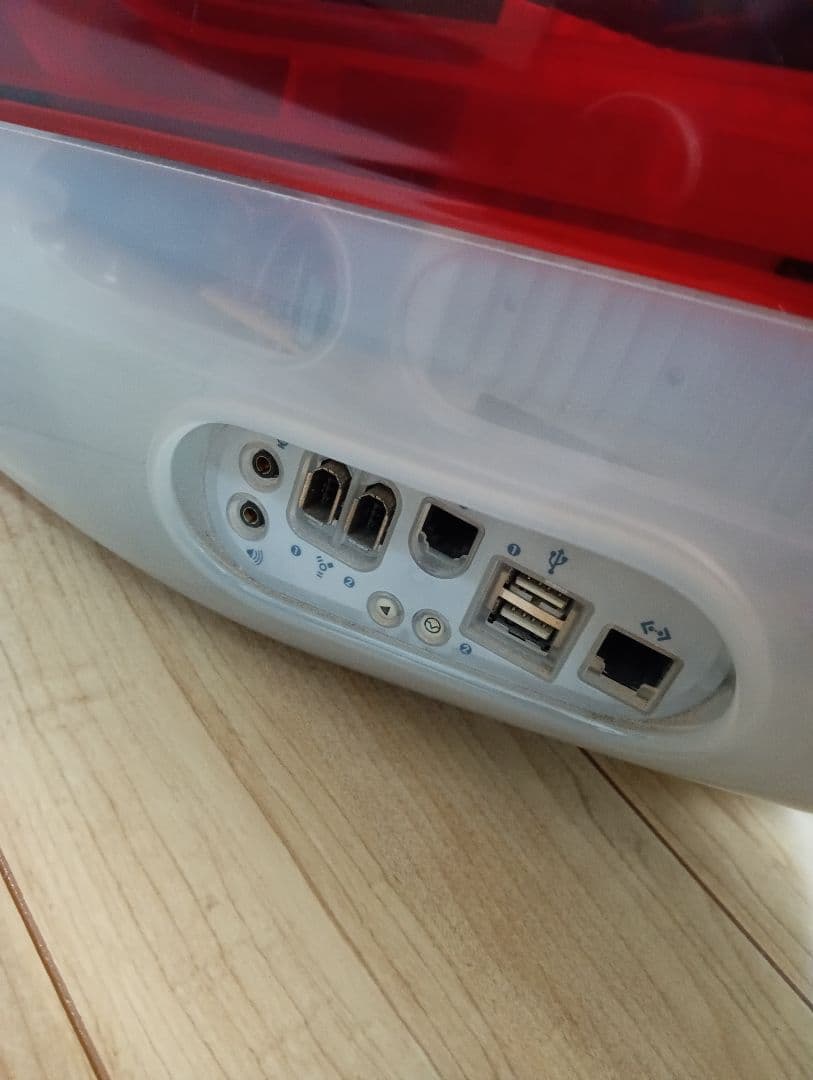 通電確認済み 初代 Apple iMac G3 スケルトンレッド