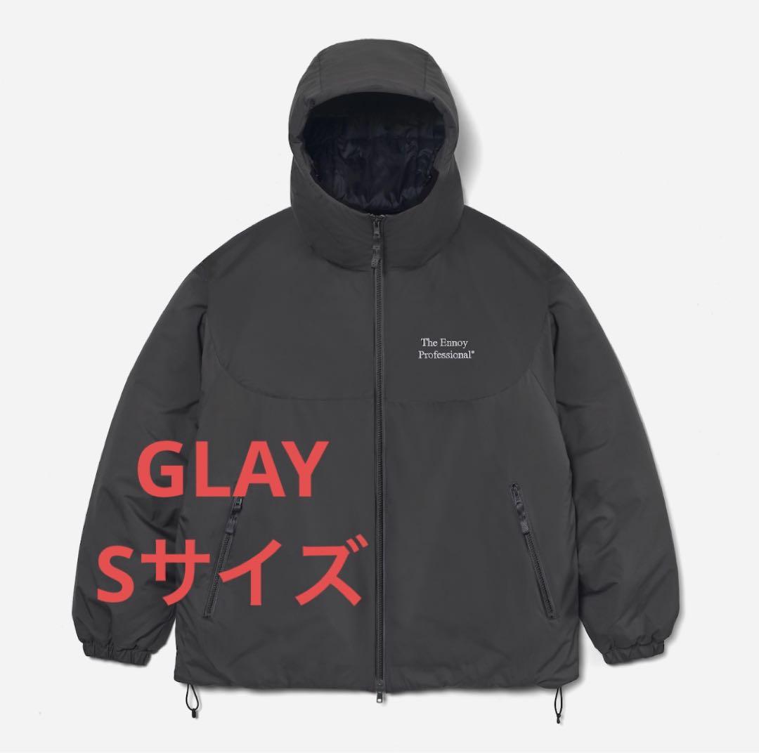 ENNOY PADDED NYLON HOODIE GLAY Sサイズ Ennoy 