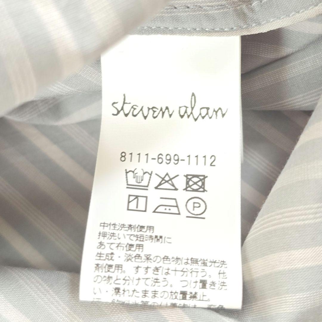 極美品☆スティーブンアラン ストライプ レギュラーカラー シャツ XL 2