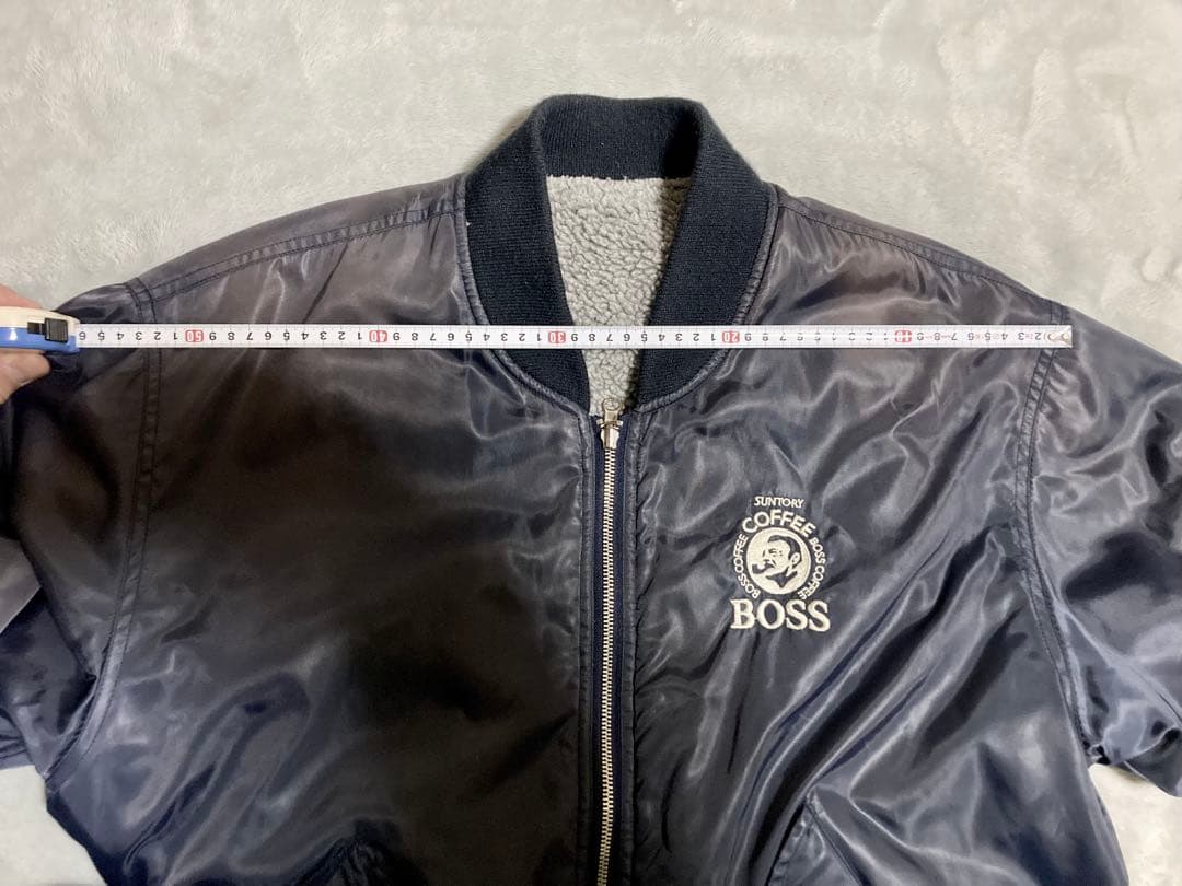 サントリーBOSSボスジャンMA-1 リバーシブル ボア フライトジャケット