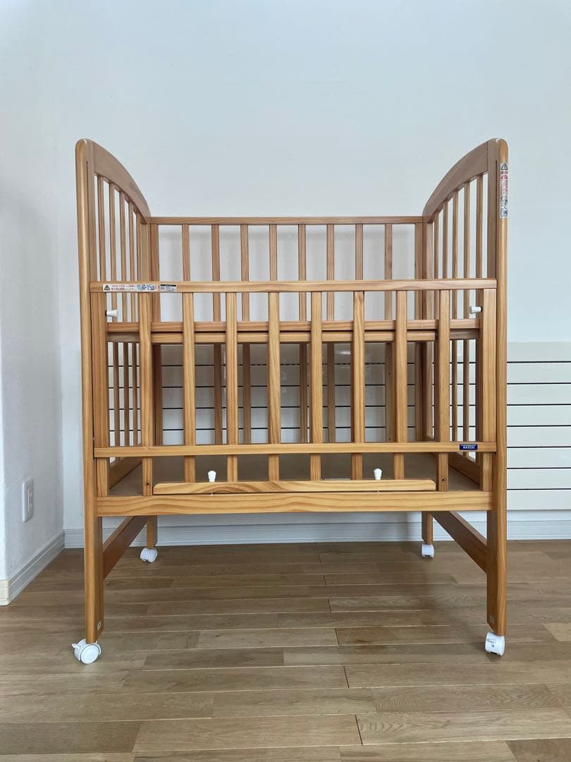 KATOJIミニサイズベビーベッド ハイタイプ モビール付き 楽天市場】【レビュー特典付き】ベビーベッド 日本製 折りたたみ ミニ