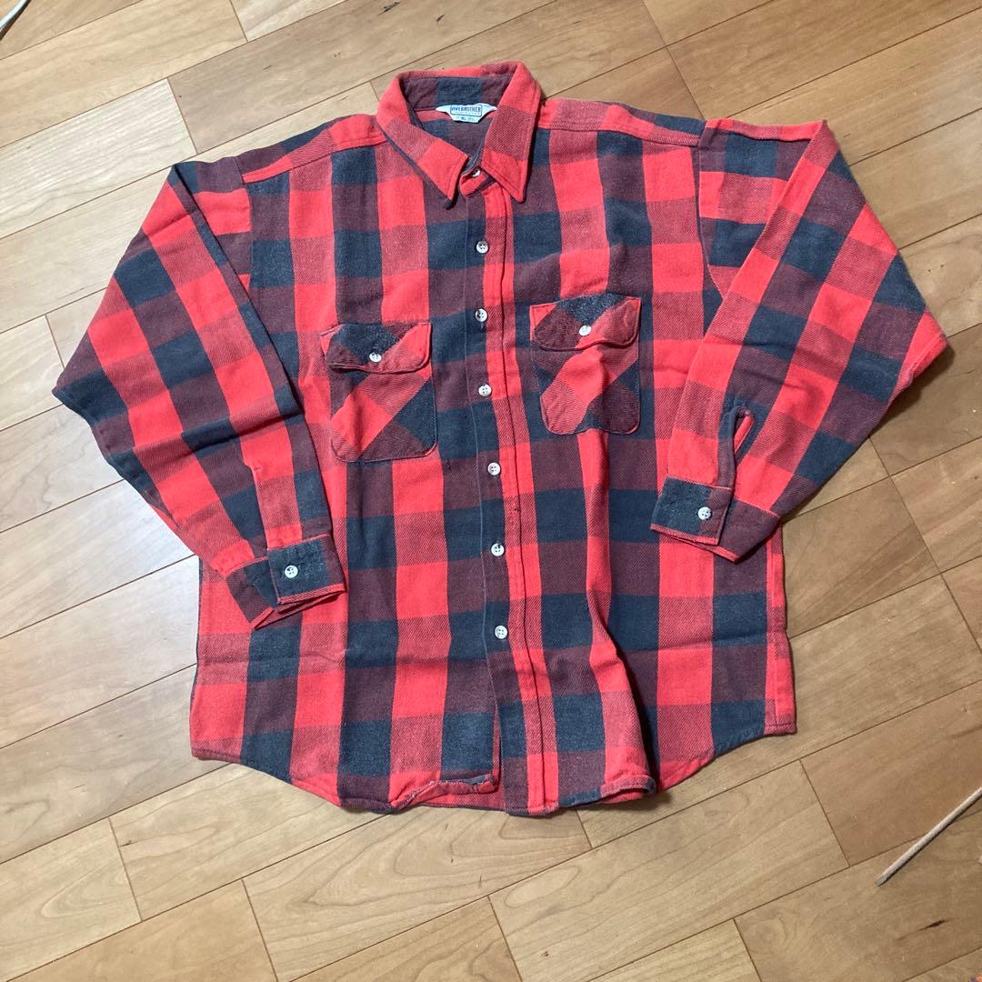 N*b様 80年代USA製 FIVE BROTHER バッファローチェックネルシ N*b様 80年代USA製 FIVE BROTHER バッファローチェックネルシ - メルカリ