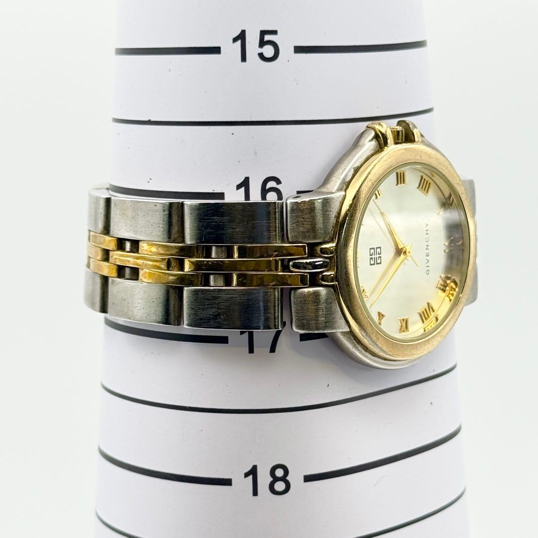 ✨新品電池・稼働✨ジバンシー 腕時計 クォーツ ラウンド コンビ 3針