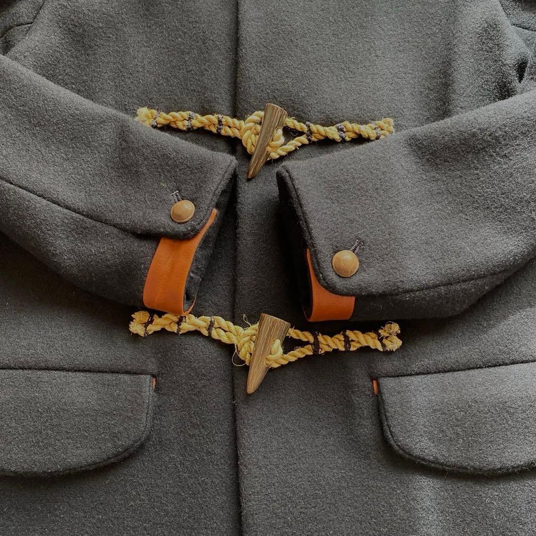 パラスパレス】ネイビーダッフルコート トグルボタン サイズ3（M相当