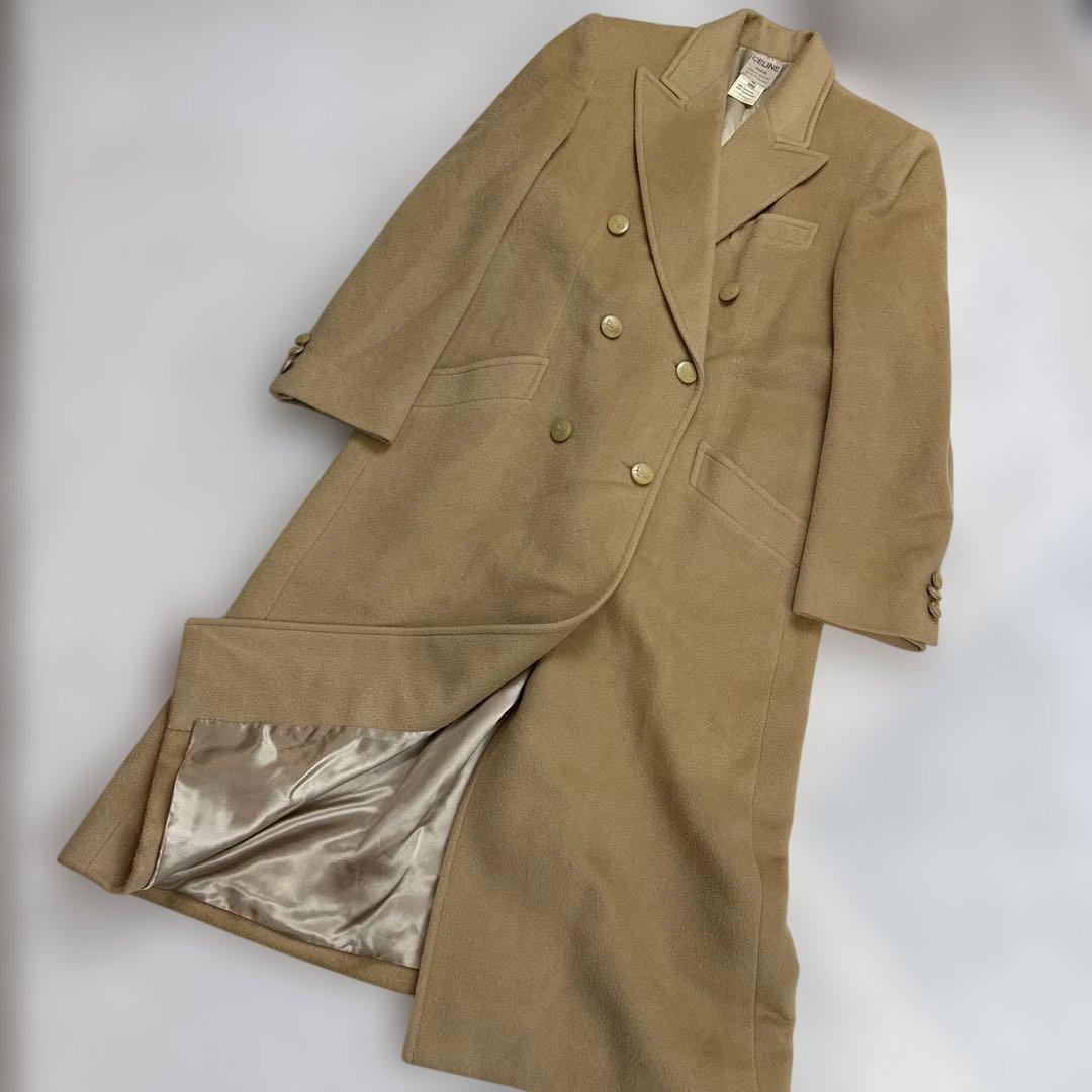 セリーヌCELINE 大きいサイズ　カシミヤ50%ウールコート　3Lサイズ セリーヌCELINE 大きいサイズ カシミヤ50%ウールコート 3Lサイズ