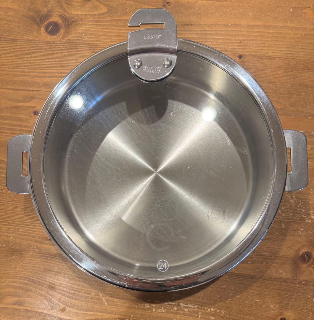CRISTEL クリステル L シリーズ 浅鍋 24cm蓋とセット クリステル スターターアドバンス | チェリーテラスオンラインショップ