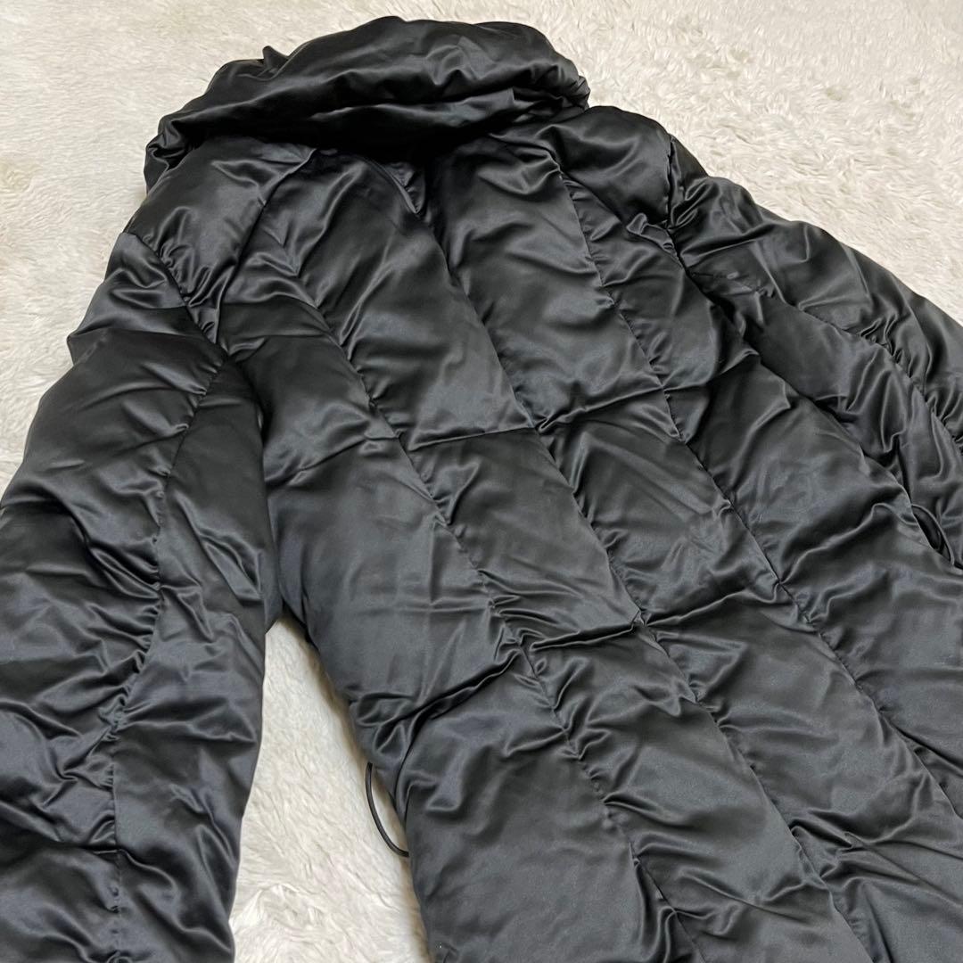 EPOCA エポカ ダウンジャケット ダウンコート ジップ 黒 ビッグカラー