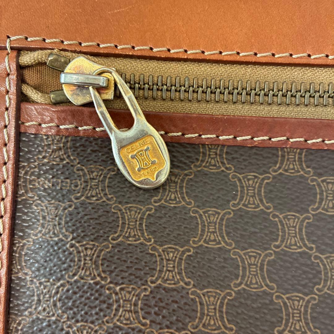 美品】CELINE オールドセリーヌ クラッチバッグ マカダム柄 トリオンフ