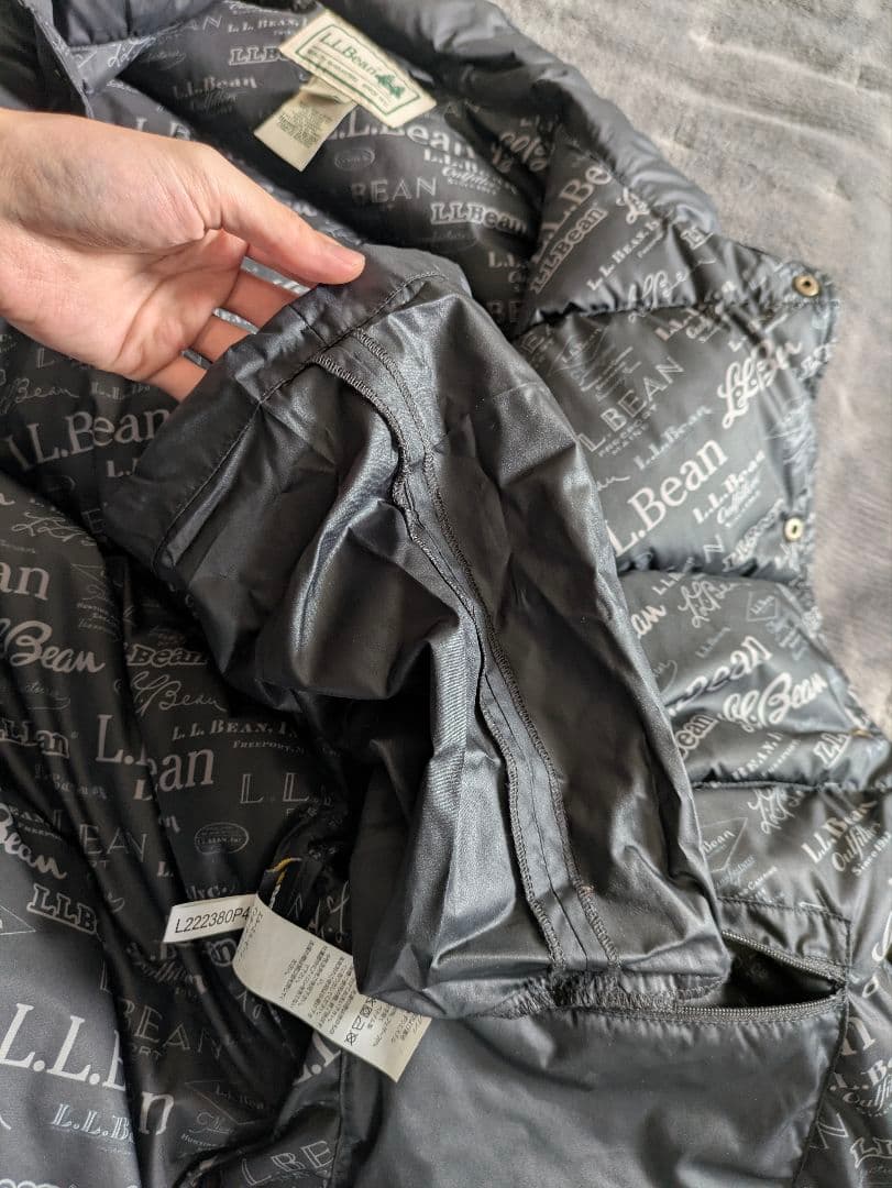 L.L.Bean ブラック ダウンベスト WM/MS