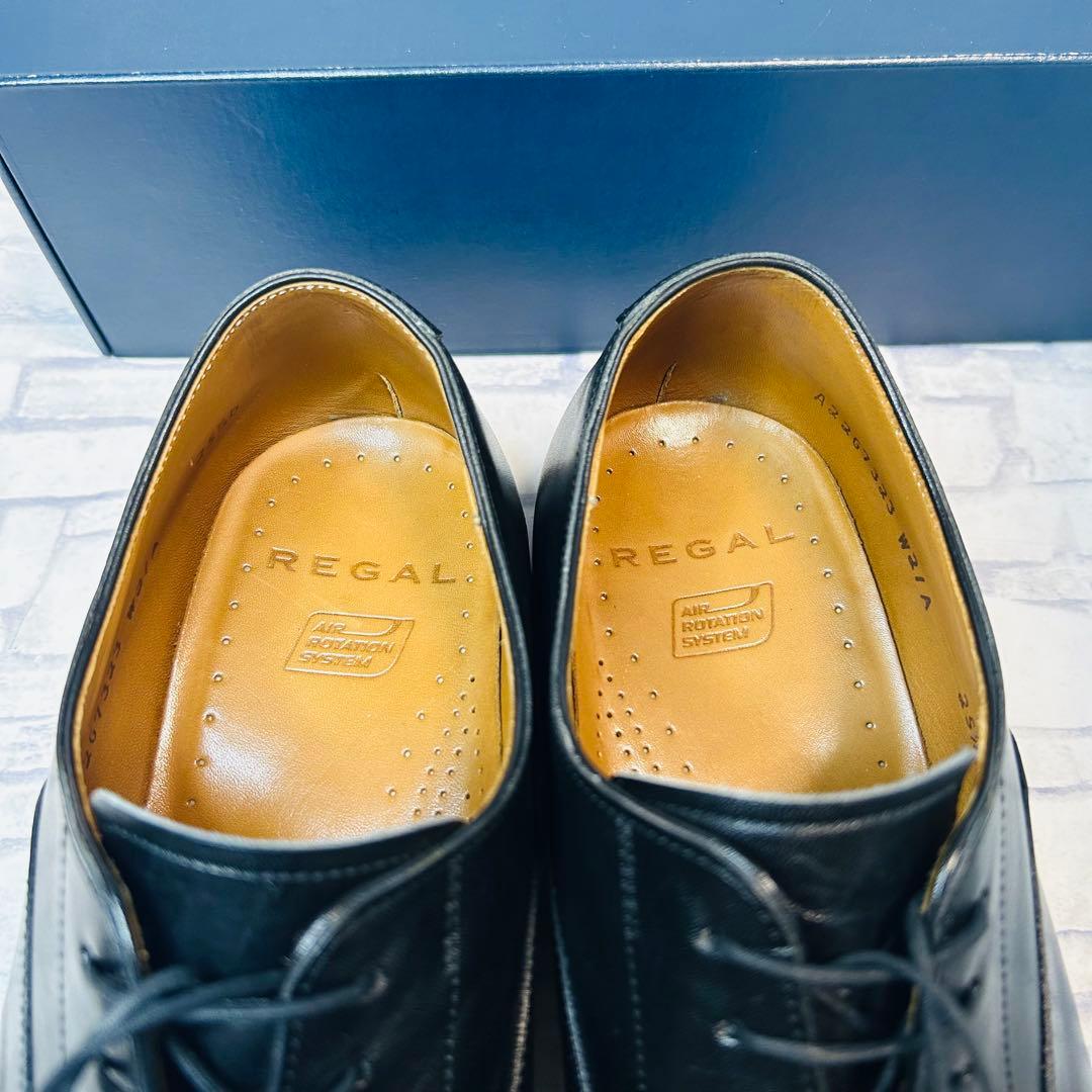 【日本製/極美品】REGAL W21A ストレートチップ 内羽根 25.5cm