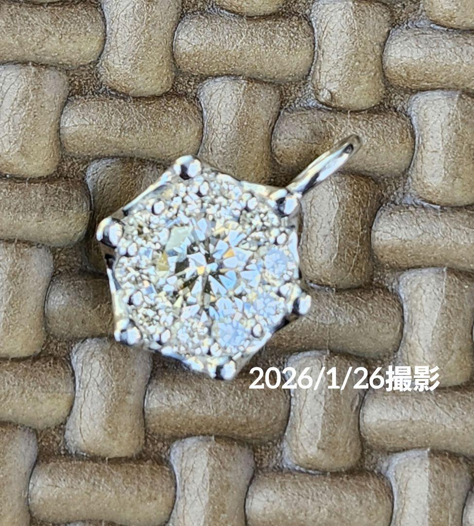 プラチナネックレス　Pt900　ネックレストップ　ダイヤモンド　0.31ct ✨