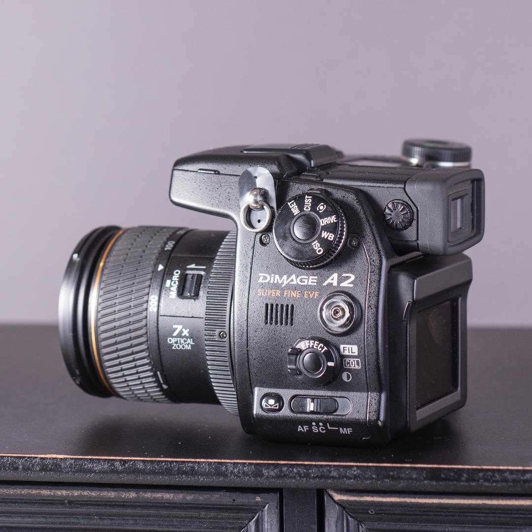 本格派デジカメ】MINOLTA DiMAGE A2 ブラック スマホ転送OK - メルカリ