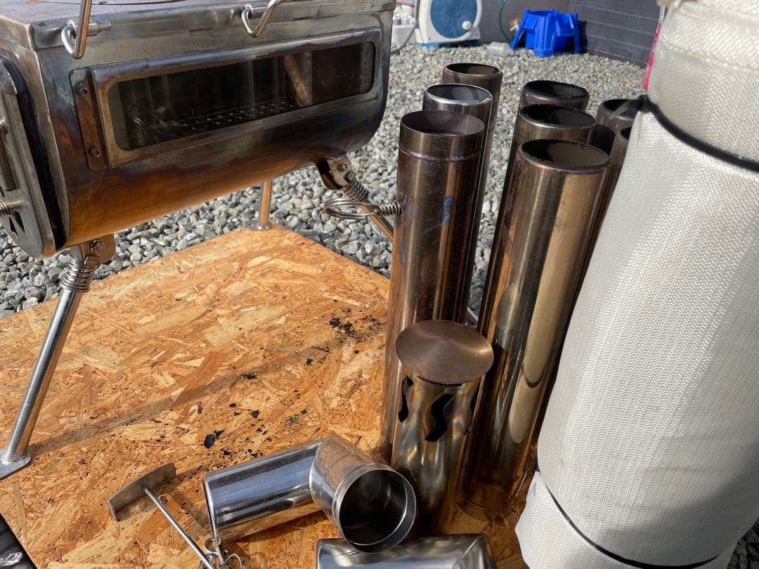 ステンレス3面ガラス薪ストーブ スームルーム テンマクwinnerwell風