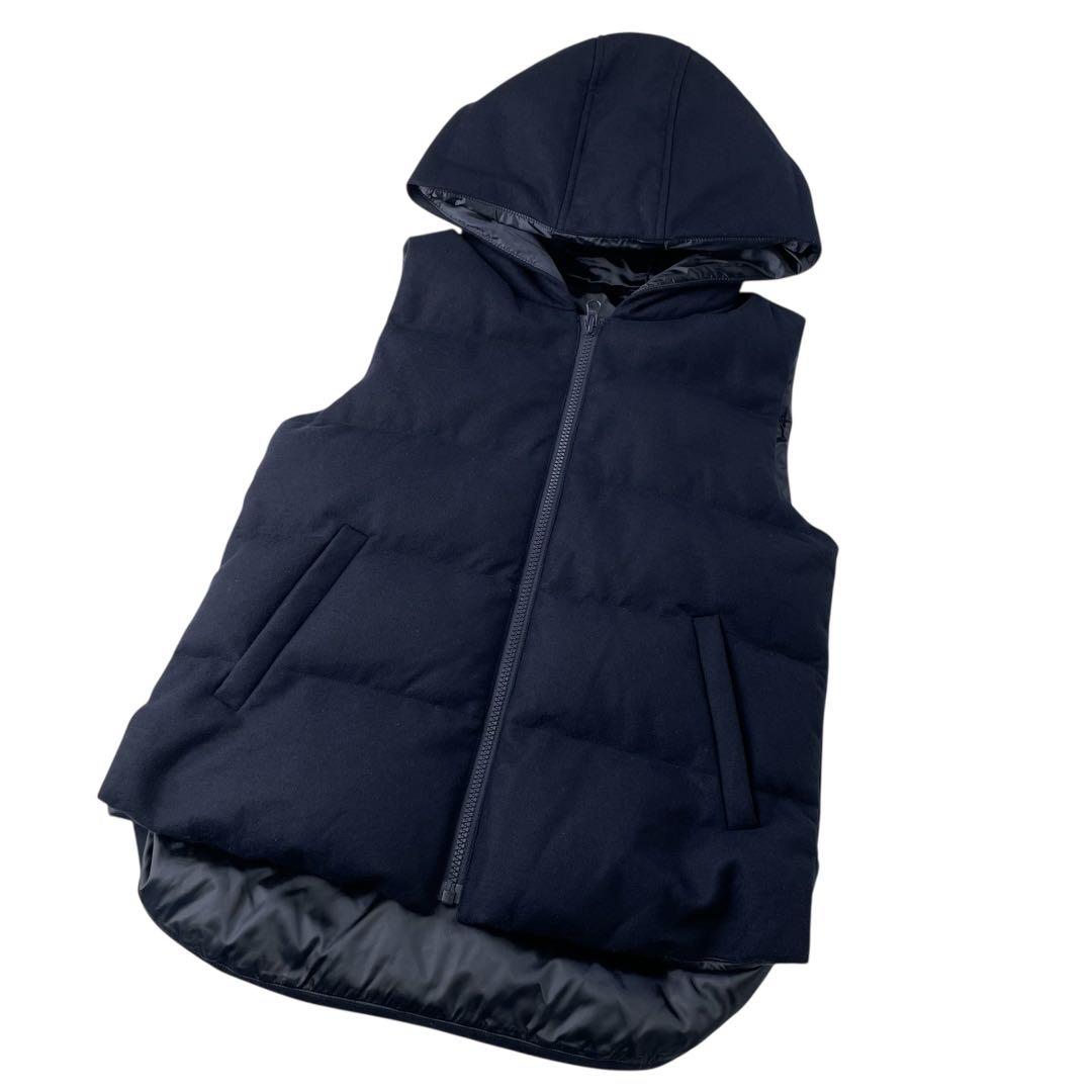 THEORY セオリー ダウンベスト フード付き リバーシブル ネイビー S