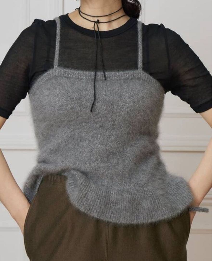 IENA LA BOUCLE ファーニットキャミソール IENA LA BOUCLE ファーニットキャミソール（ニット／セーター）｜IENA