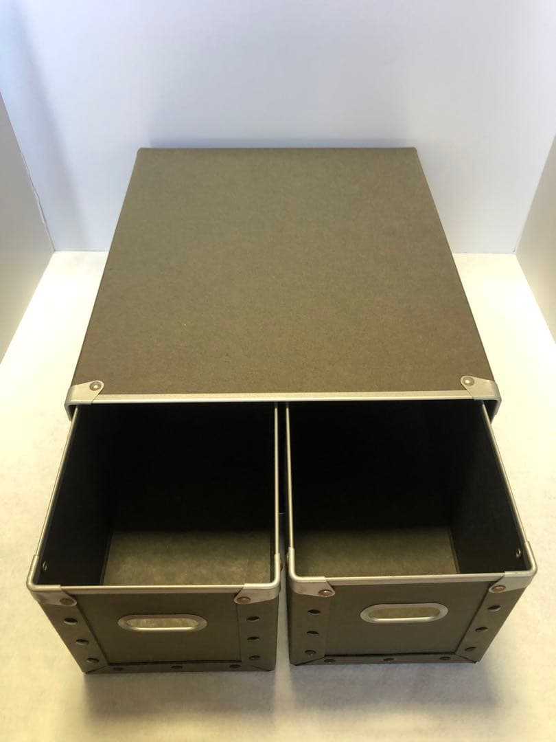 無印良品 硬質パルプボックス 3個セット 引出式 CD収納 深型 - メルカリ