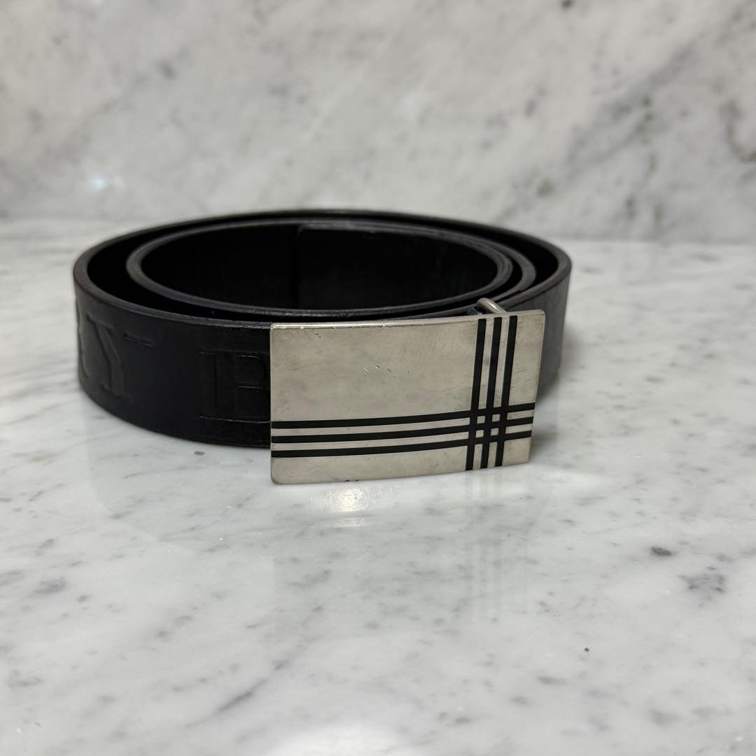 BURBERRY バーバリー ベルト 本革 レザー ブラック 黒 銀 ロゴ 楽天市場】バーバリー BURBERRY メンズ グッズ 小物 ベルト ロゴ TB