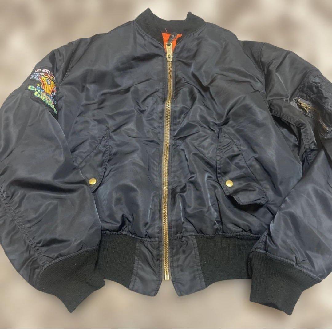 90s USA製 BRANDED GARMENTS社 MA-1 黒 ID - メルカリ
