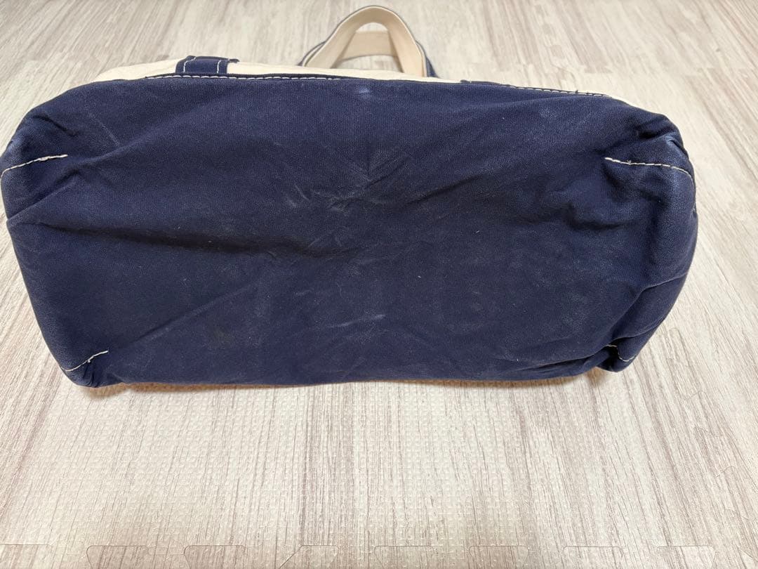 L.L.BEAN トートバッグ　ネイビー Boat and Tote USA製