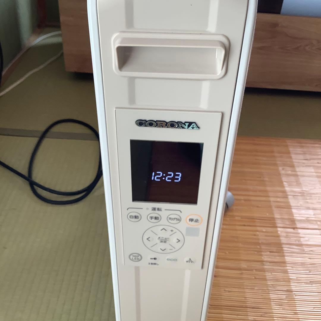 コロナ自然対流型電気暖房機　DHS−1521 CORONA DHS-1521(CW) オイルレスヒーター ノイルヒート ホワイト