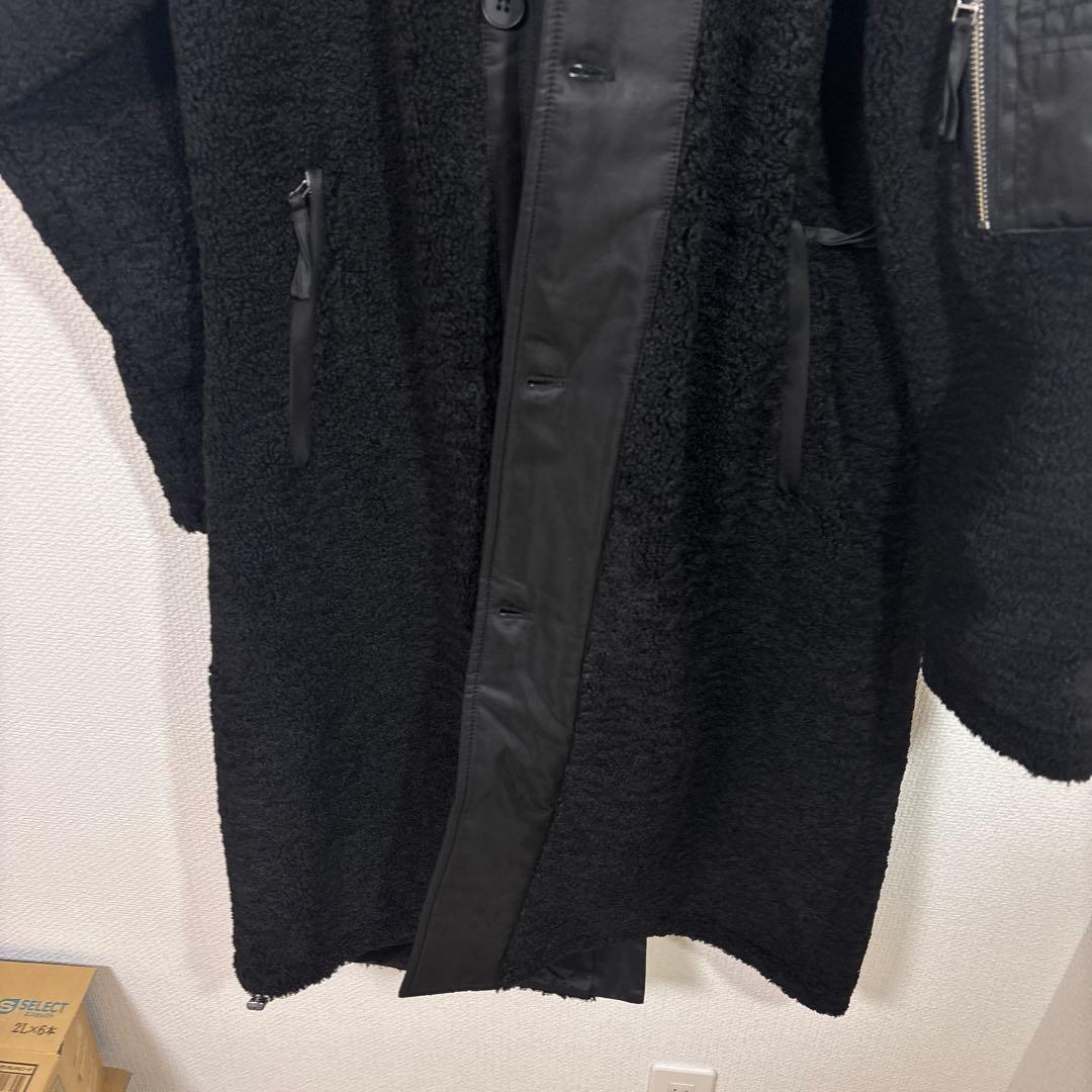 LASUD ファーボアコート ブラック 未使用品 サイズ9号 定価34000円