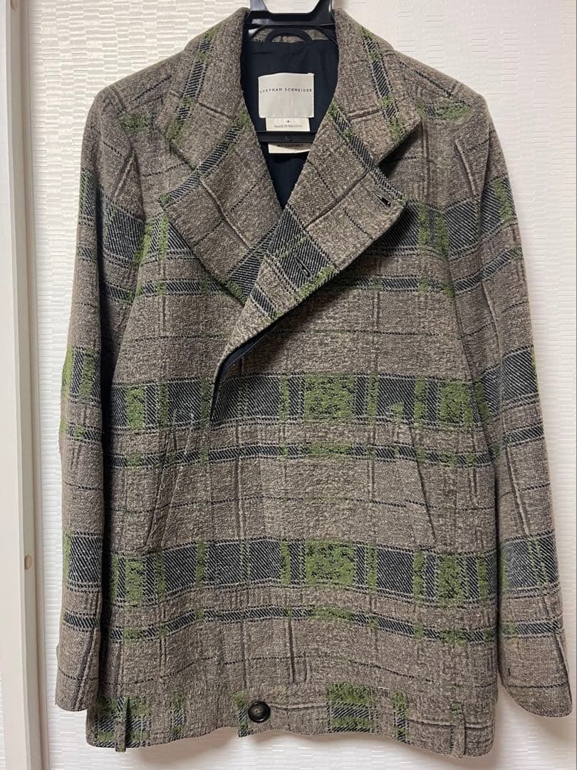 ステファンシュナイダー チェックコート ベルギー製 00s アーカイブ