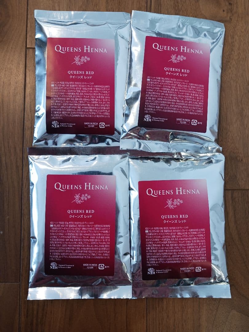 QUEENS HENNA レッド 新品 4パック - メルカリ