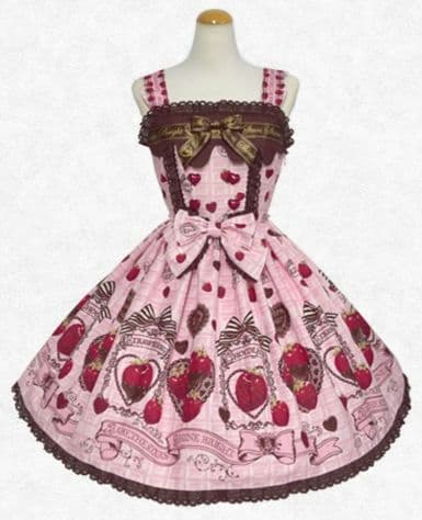 Strawberry Loves Chocolate柄JSKⅠ型 ピンク - メルカリ