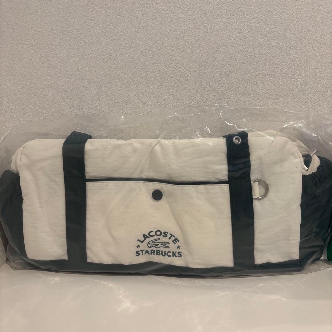 韓国 スターバックス LACOSTE ラコステ バッグ グリーン - メルカリ