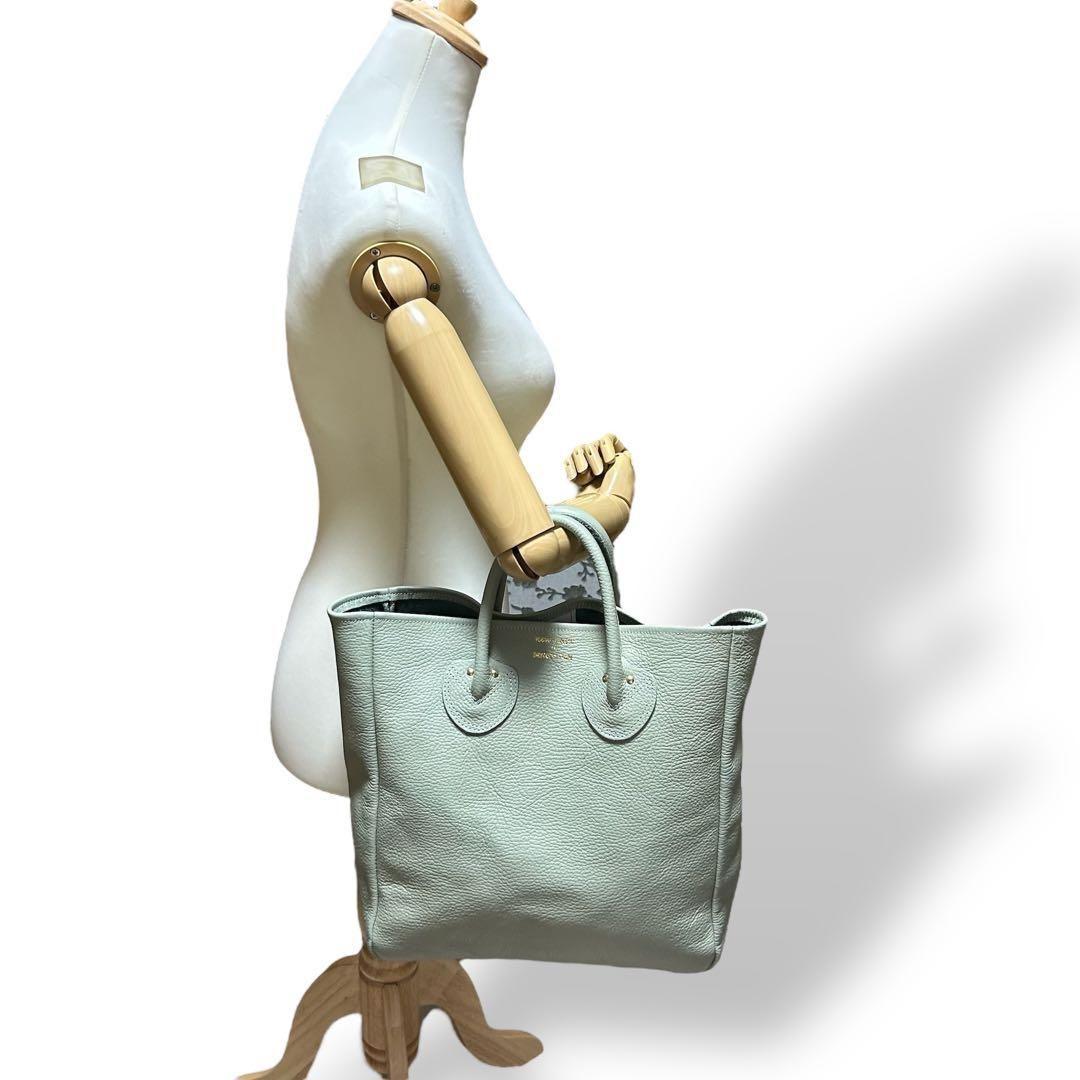 希少 YOUNG&OLSEN トートバッグ シボ革 ミントグリーン 2219 - メルカリ