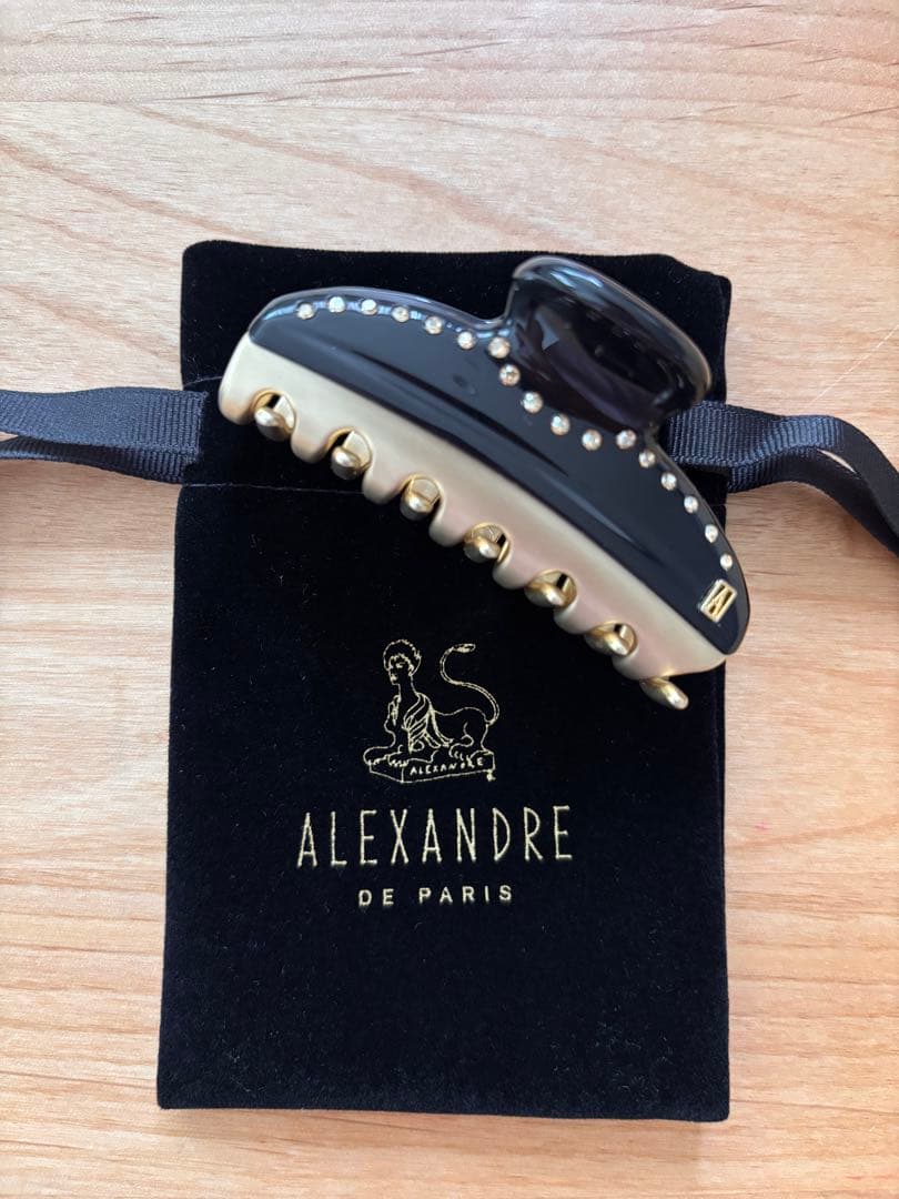 アレクサンドルドゥ　【VENDOME】M クリップ　ブラック VENDOME】M クリップ｜ALEXANDRE DE PARIS（アレクサンドル ドゥ パリ）