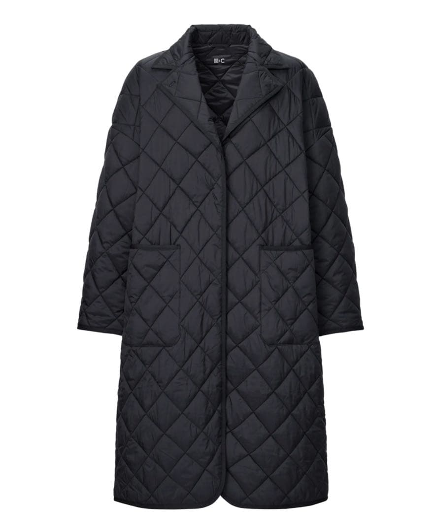 UNIQLO ユニクロ C パフテックオーバーサイズコート 黒 ダウンコート