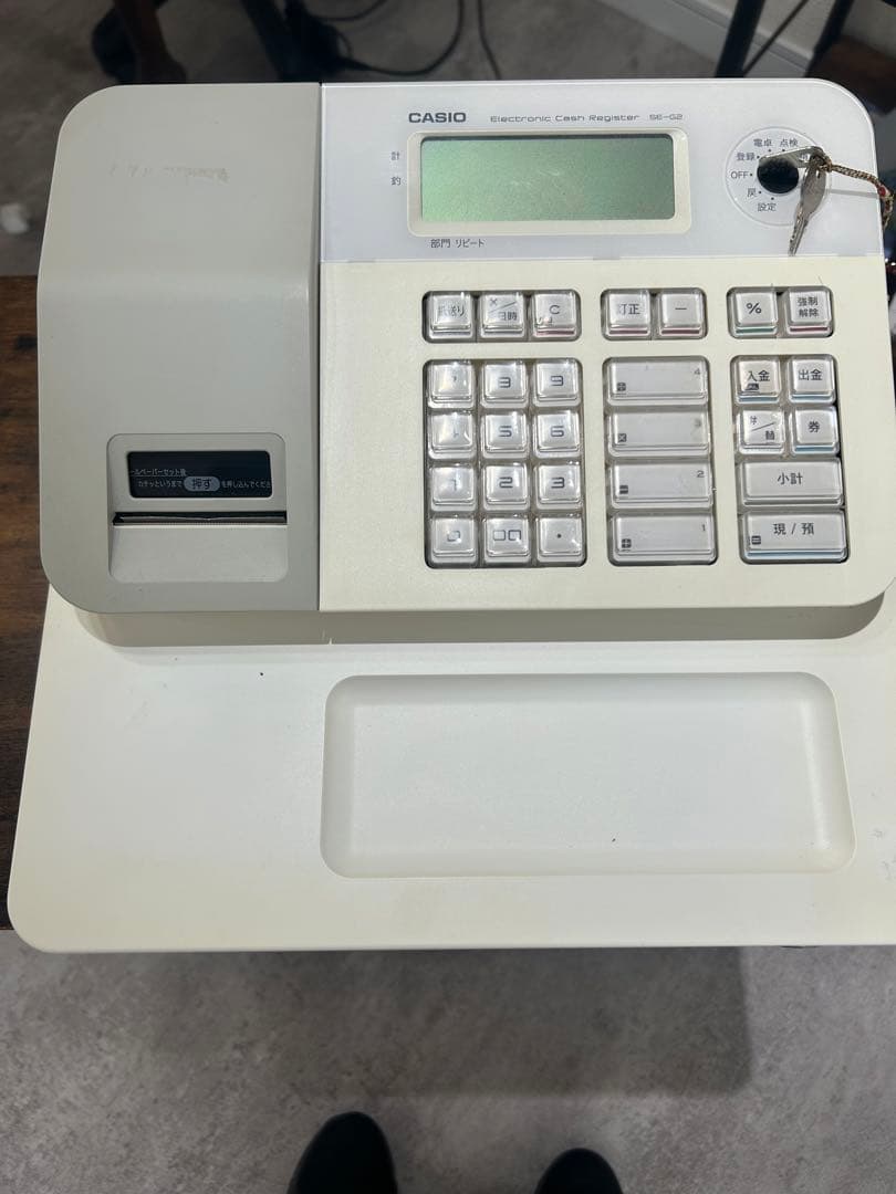 CASIO 電子レジスター 現金引き出し付き CASIO 電子レジスター 現金引き出し付き