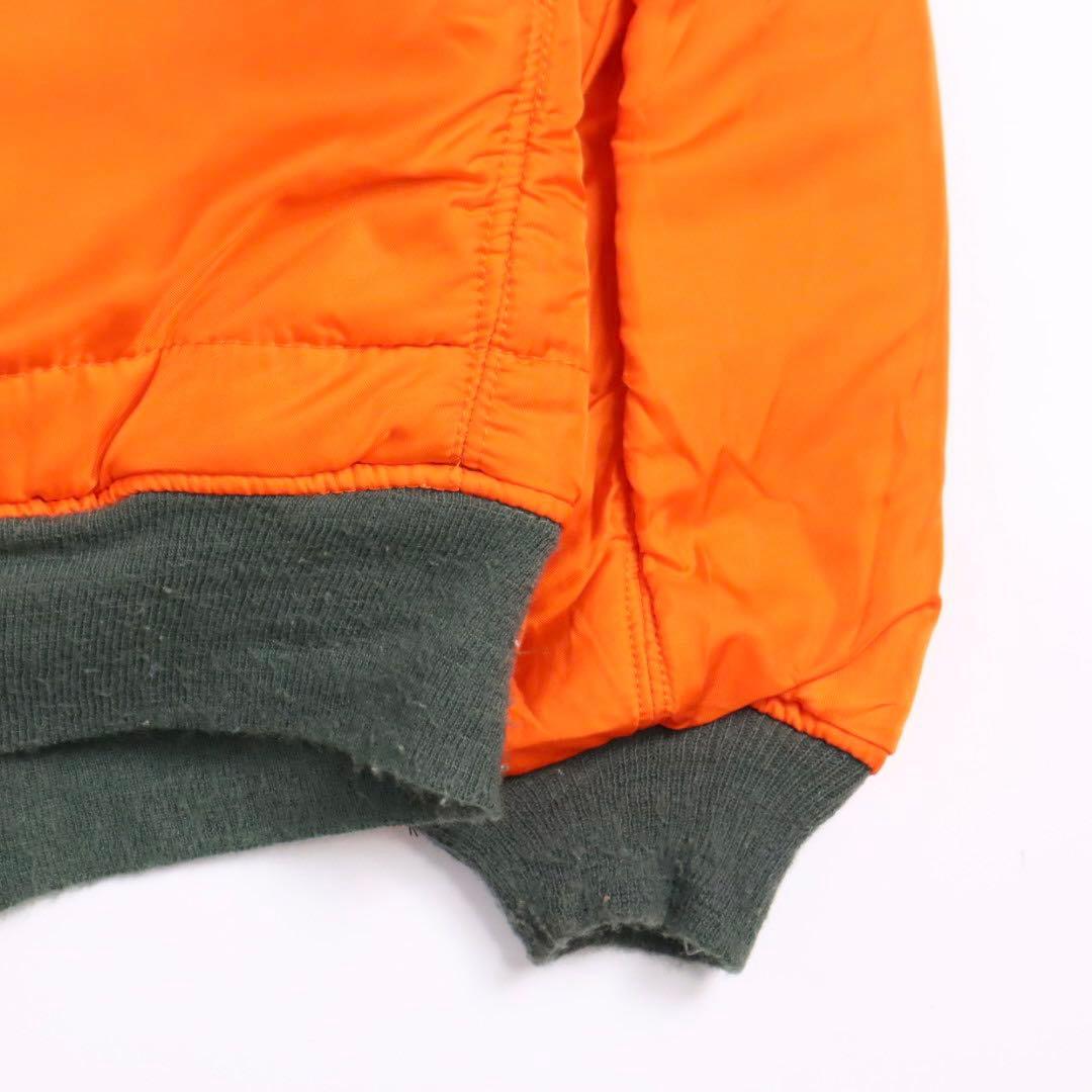 70s 80s ALPHA 白 ホワイトテープ USA製 ma-1 カーキ