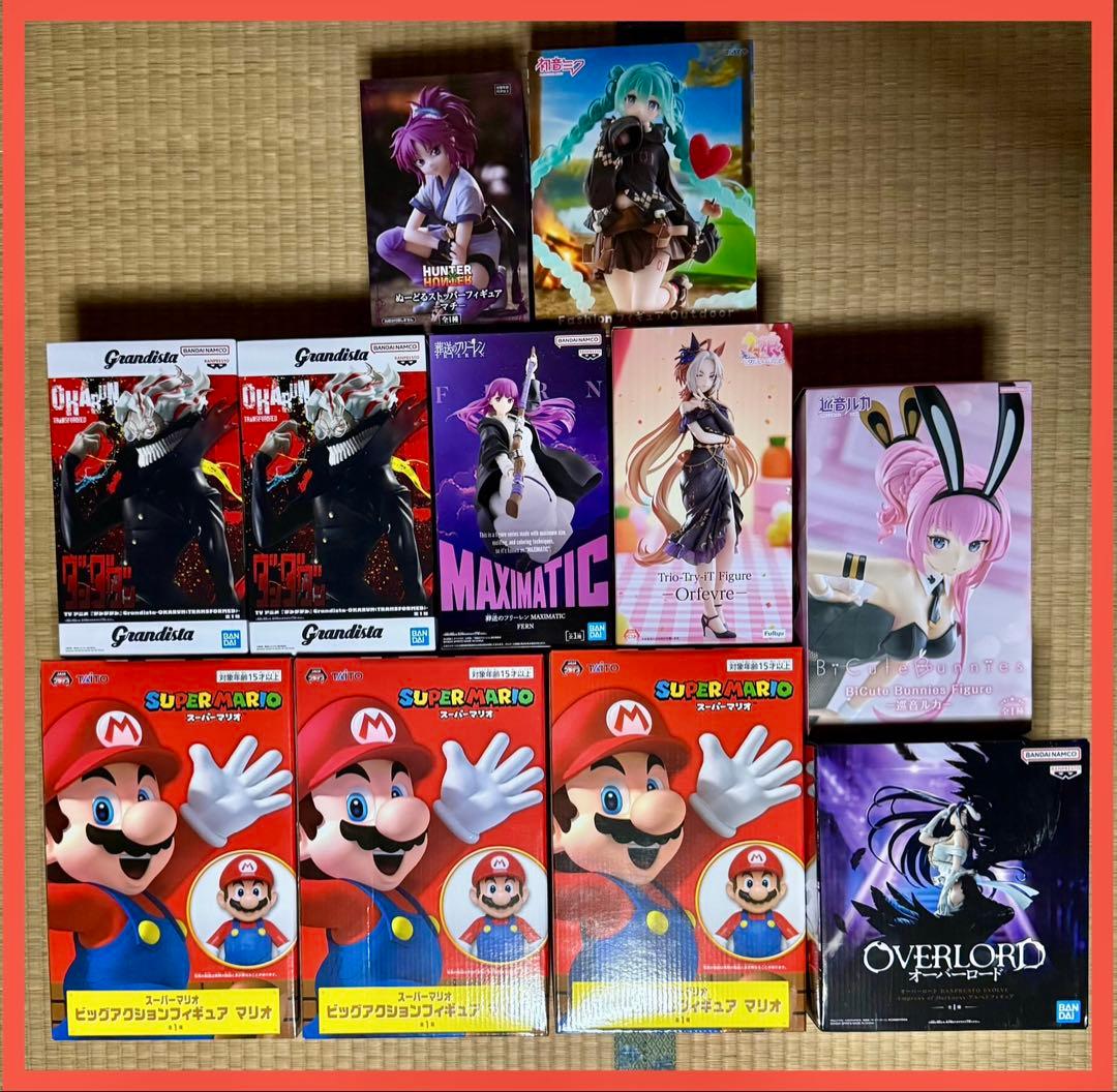 11点 フィギュア まとめ売り マリオ フェルン オカルン アルベド 美少女