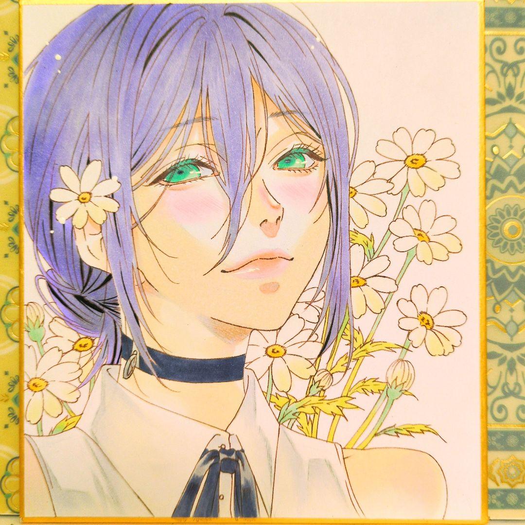 ま*庵様 手描きアナログイラストファンアート チェンソーマン レゼ