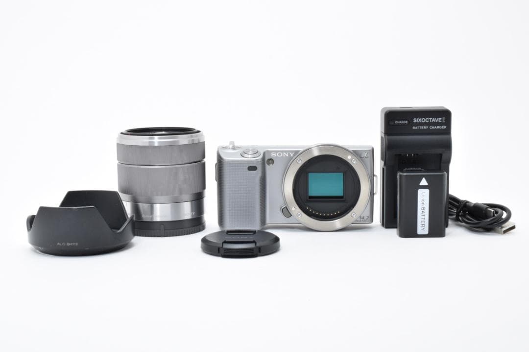 ソニー　SONY α NEX-5 レンズキット ≪安心の動作確認済品≫ Amazon | SONY デジタル一眼α NEX-5 ズームレンズキット シルバー NEX