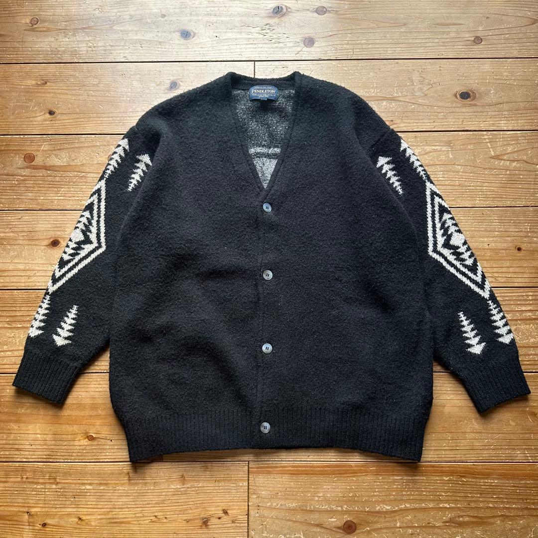 希少 PENDLETON ネイティブ柄 モヘア ブレンド カーディガン - メルカリ