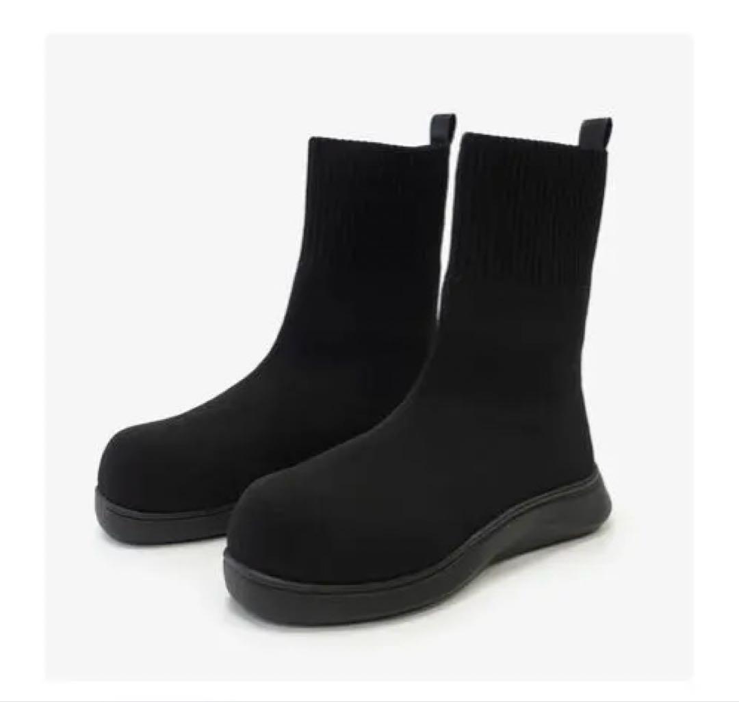 Racbaki ラクバキ ニットブーツ ブラック Lサイズ - メルカリ