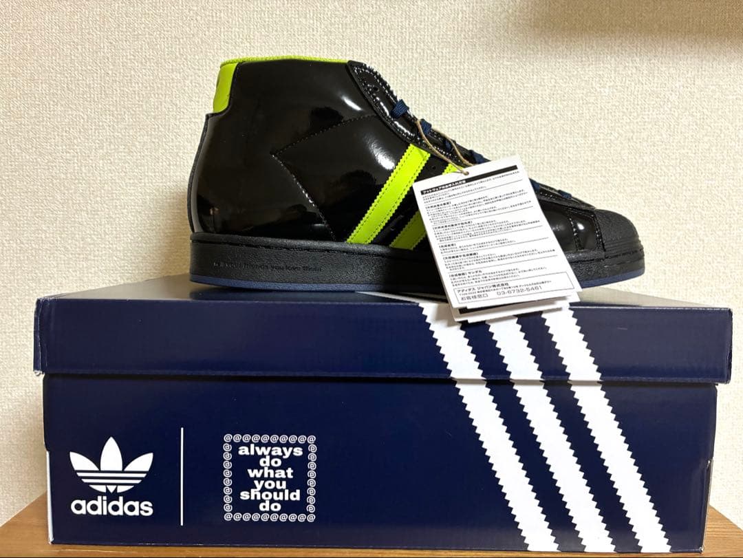 新品 adidas プロモデル ADV × Always JP7637 箱付き adidas x Always Pro Model ADV 'Black Semi Solar Slime' JP7637