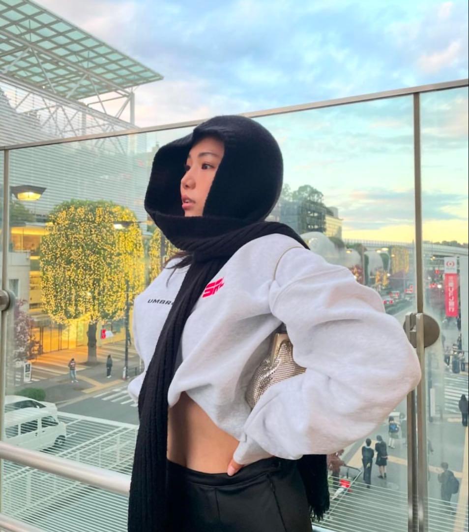 新品未使用 Sea Room lynn Fringeフーディーマフラー L108748775